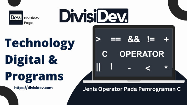 6 Jenis Operator Pada Pemrograman C